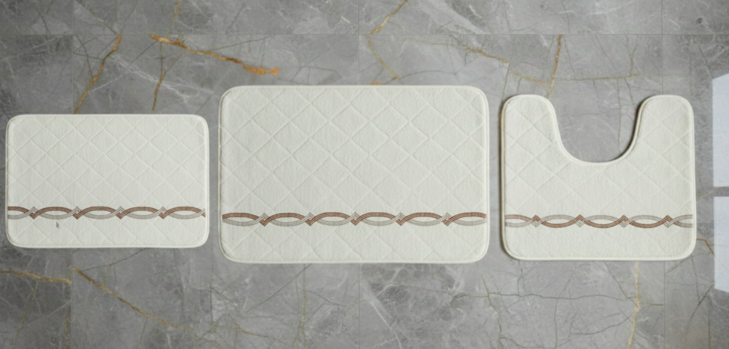 Hamis Bathmats Terry Towel - 3 Pieces