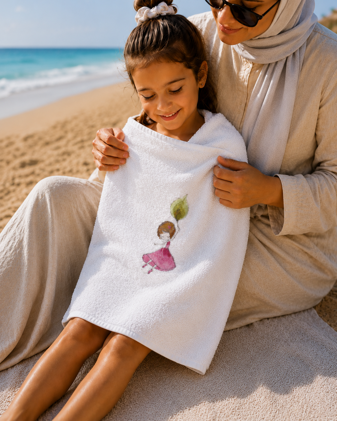 Pinky Balloon Kids Towel