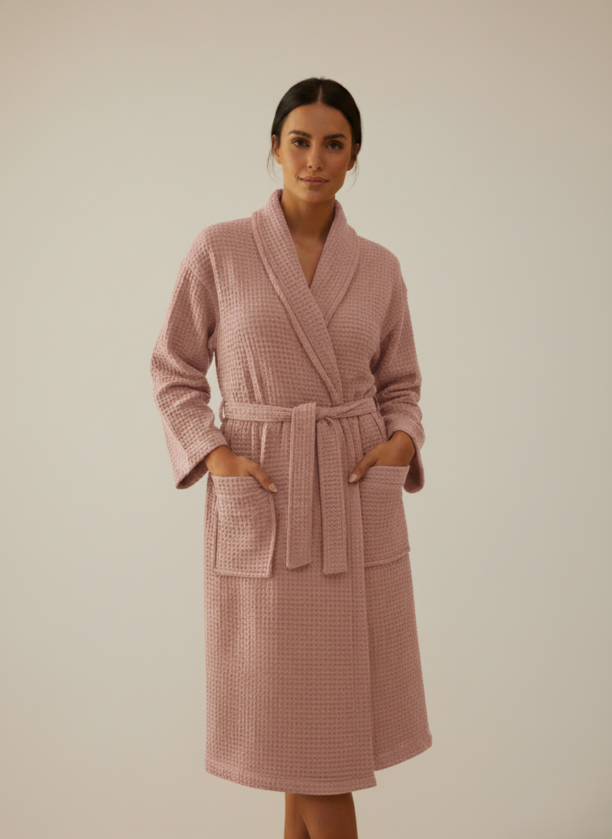 Rose Gold - Bath/Home Waffle Robe