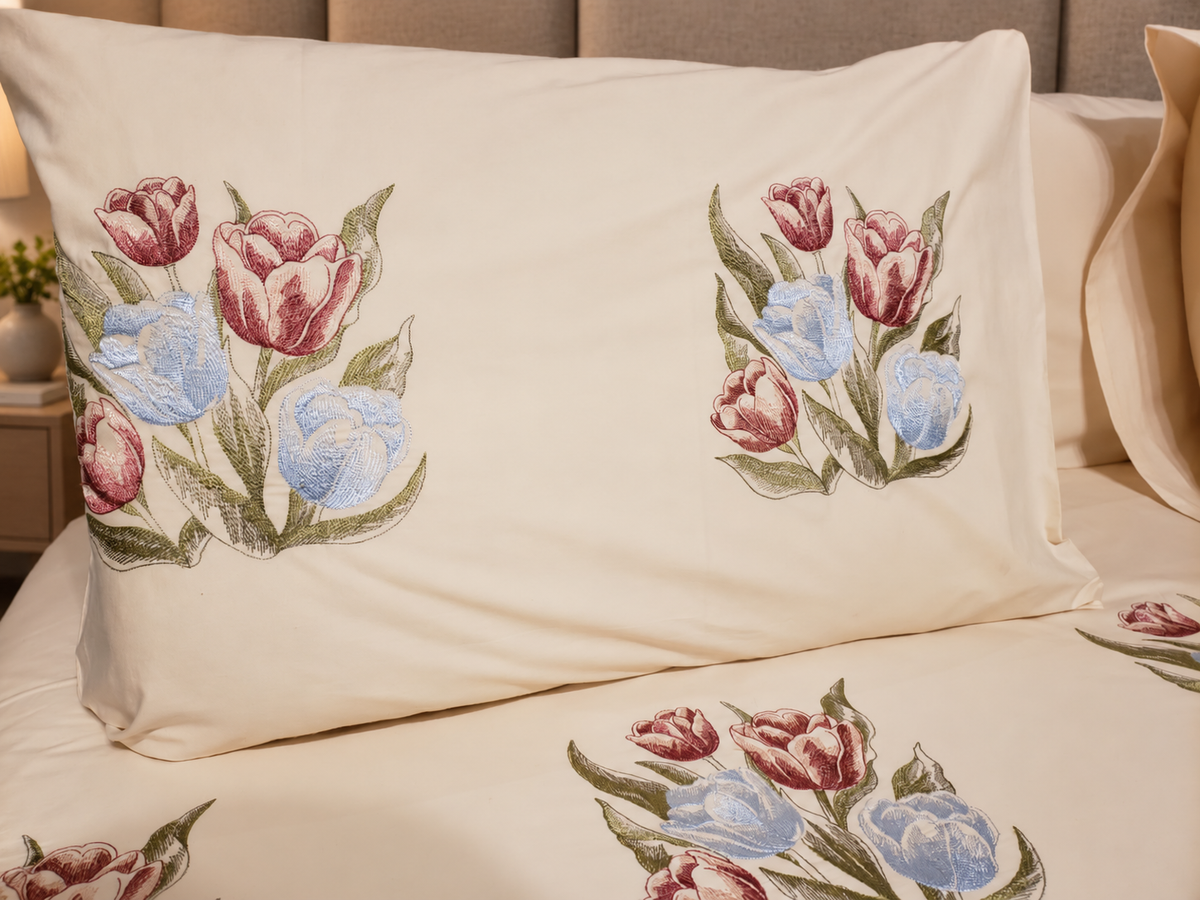 Radwa - Duvet set 6 pieces - Giza premium 100% pure Egyptian Cotton