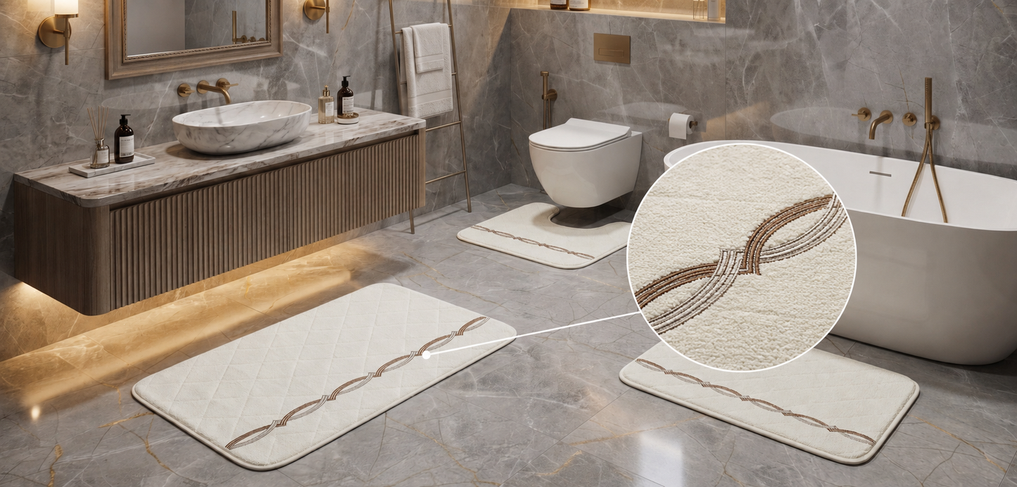 Hamis Bathmats Terry Towel - 3 Pieces