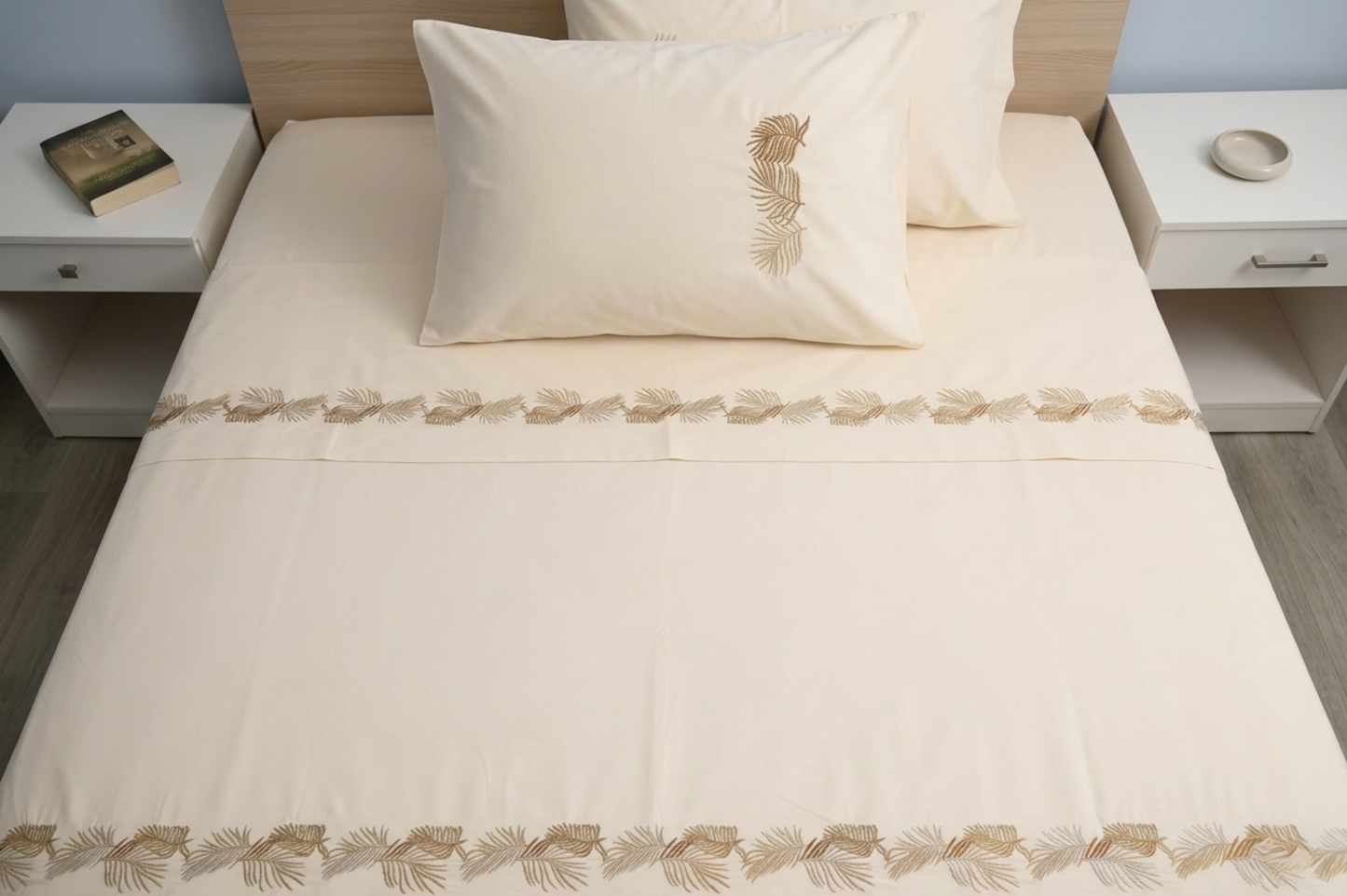 London Embroidered Duvet Cover Set