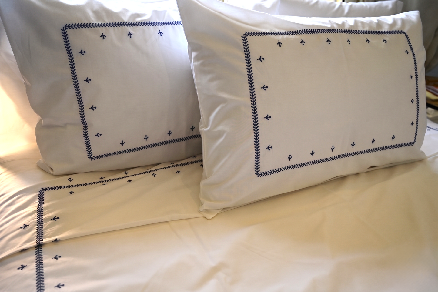 Bas Embroidered Duvet Set – Pure Giza Egyptian Cotton