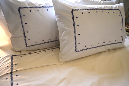 Bas Embroidered Duvet Set – Pure Giza Egyptian Cotton