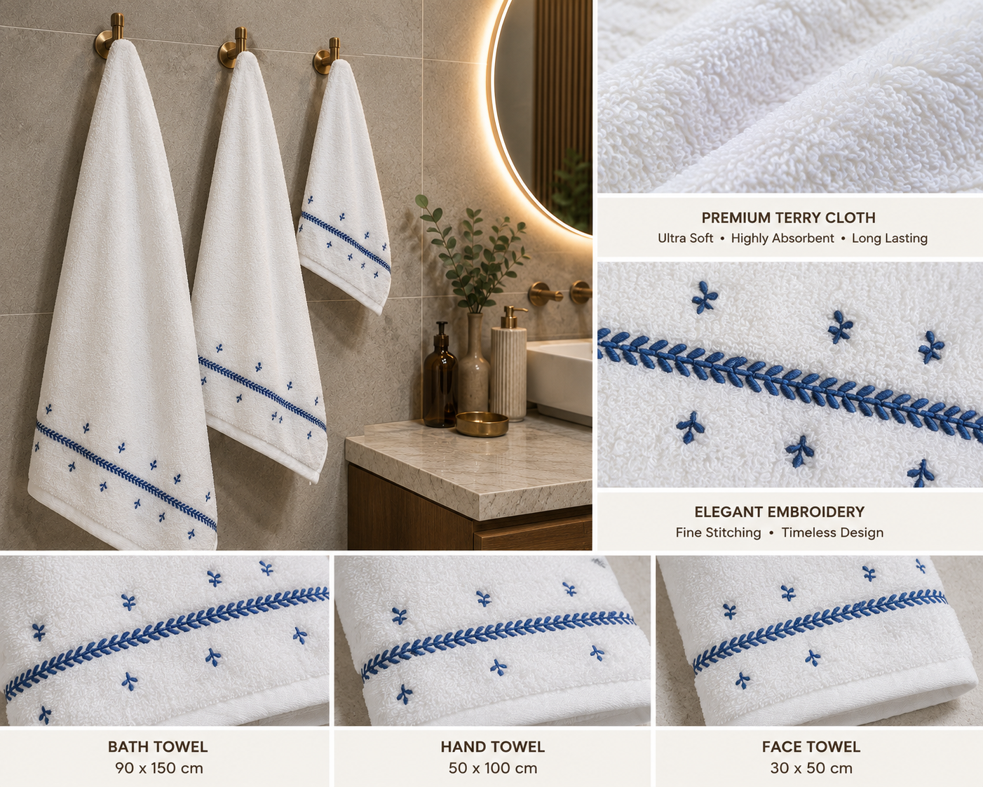 Bass Towel Set (5 Pieces)