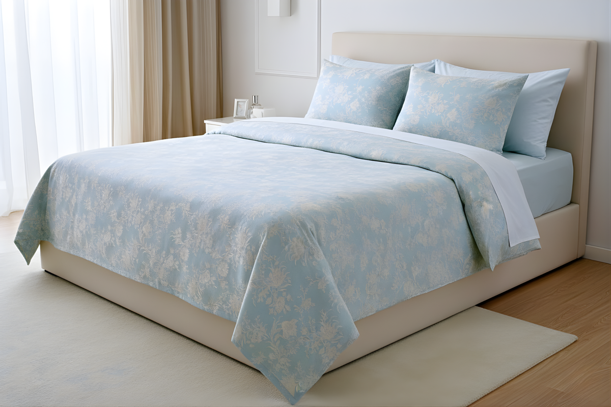 Blue Jacquard