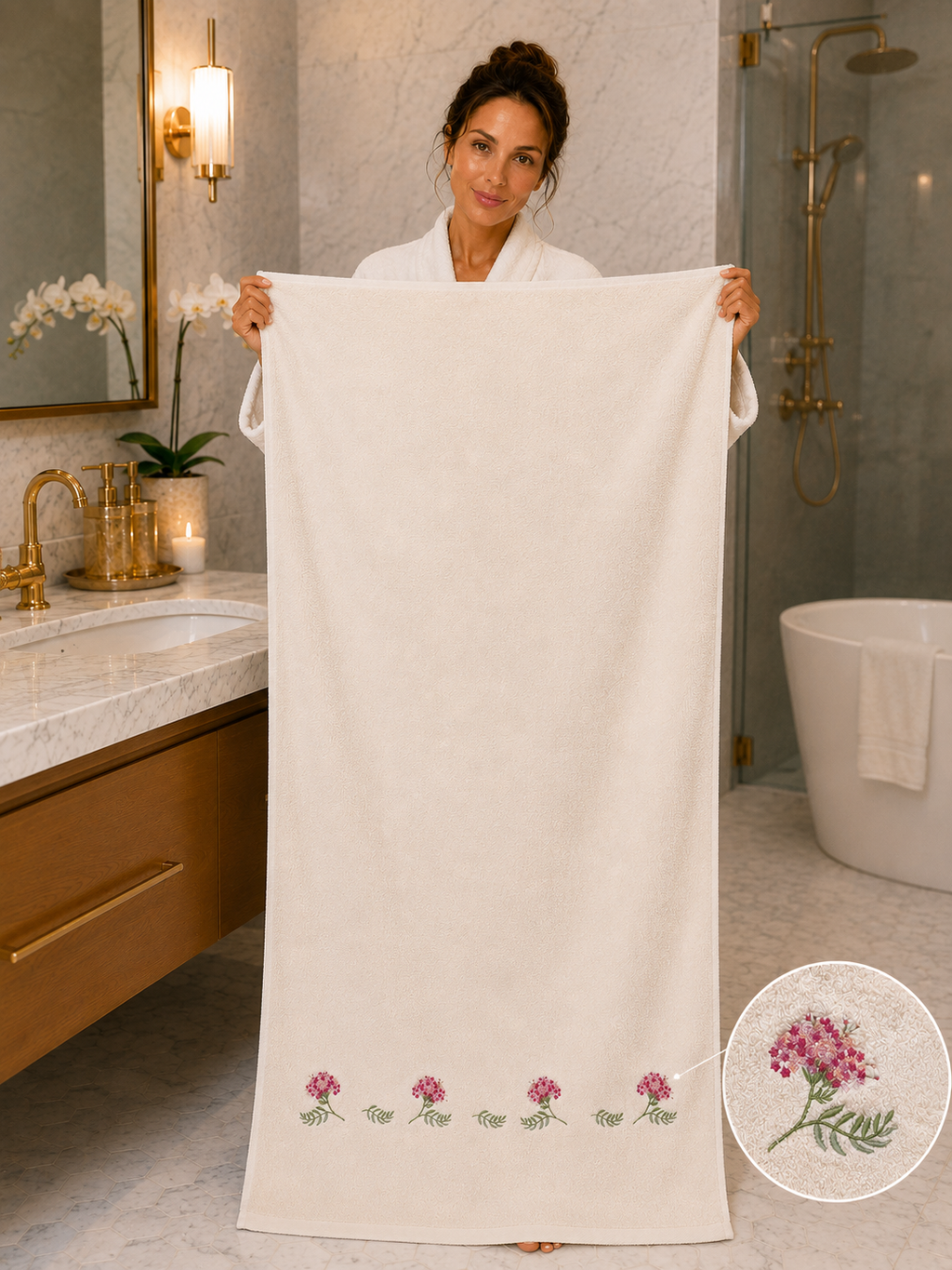 Sherry Blush Garden Towel Set 5 Pieces – product image 5 | Hareer x Hareer