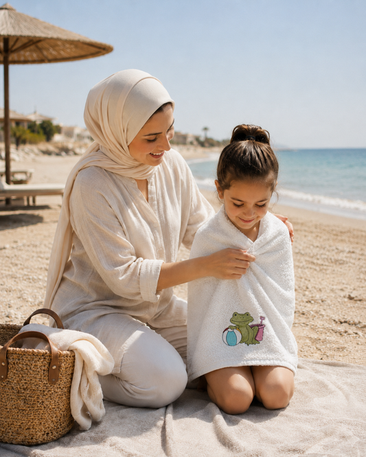 Froggy Beach Kids Towel