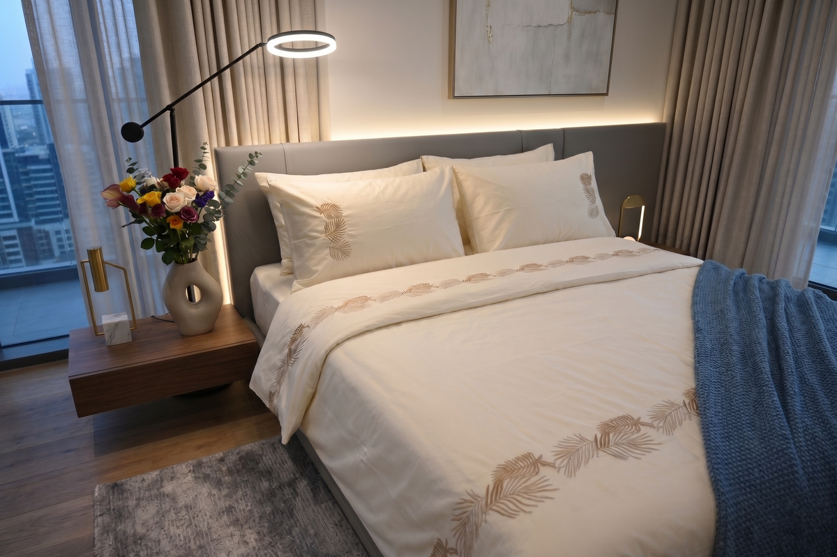 London Embroidered Duvet Cover Set