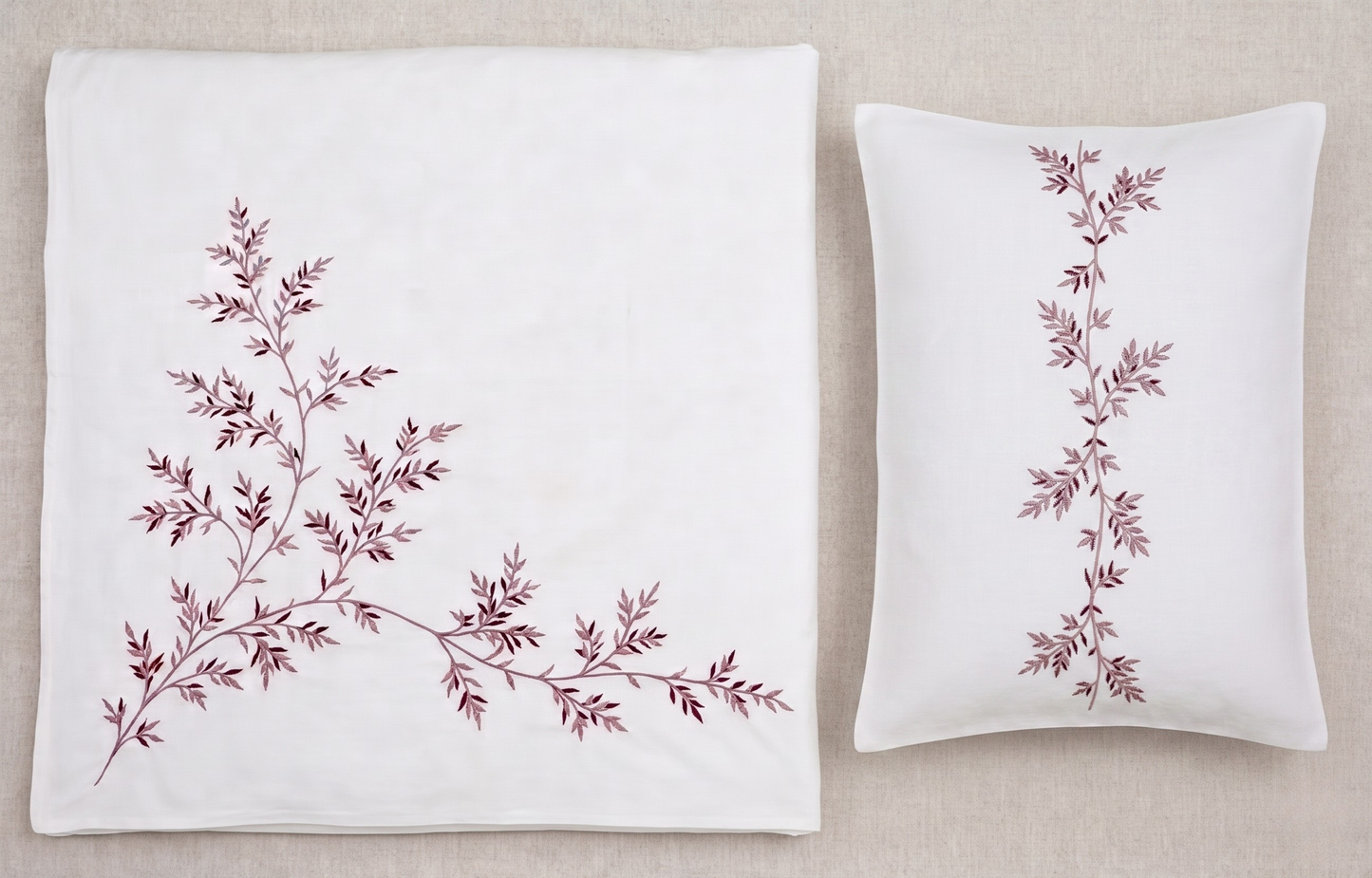 Kayla Duvet 6 pieces - Embroidery pure 100% Egyptian Cotton