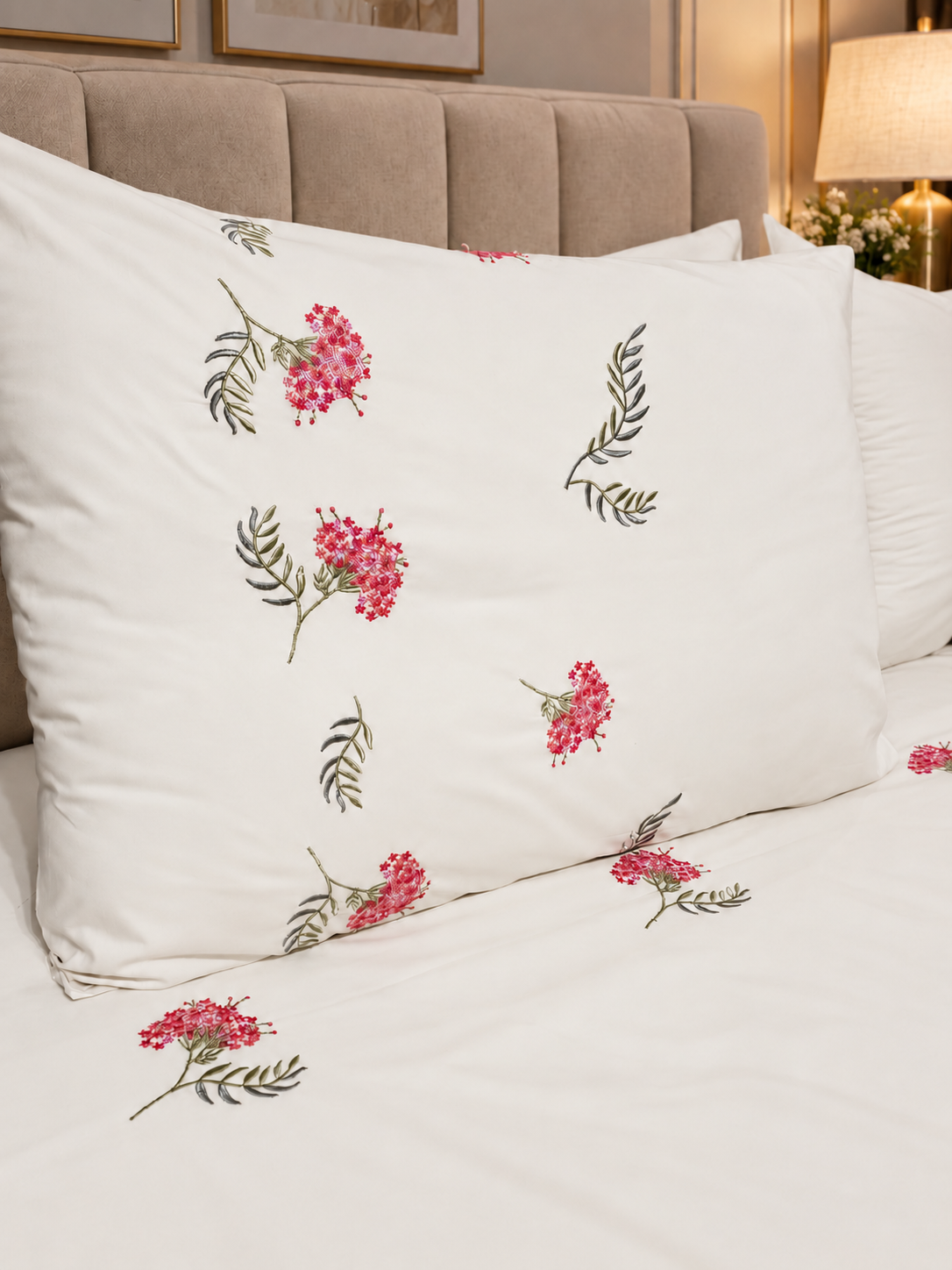 Sherry – Embroidered Egyptian Cotton Duvet Cover – product image 4 | Hareer x Hareer