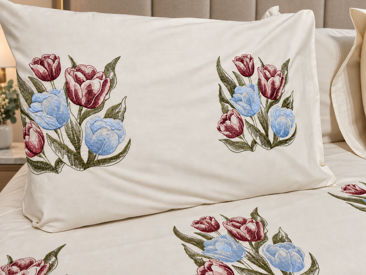 Radwa - Duvet set 6 pieces -  Giza premium 100% pure Egyptian Cotton