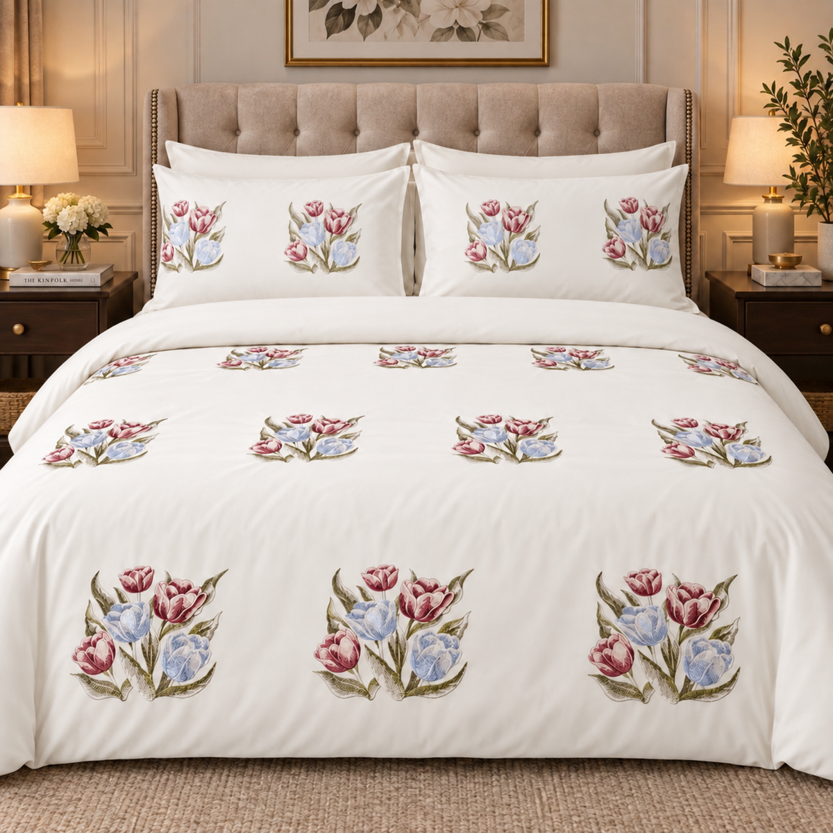 Radwa - Duvet set 6 pieces -  Giza premium 100% pure Egyptian Cotton