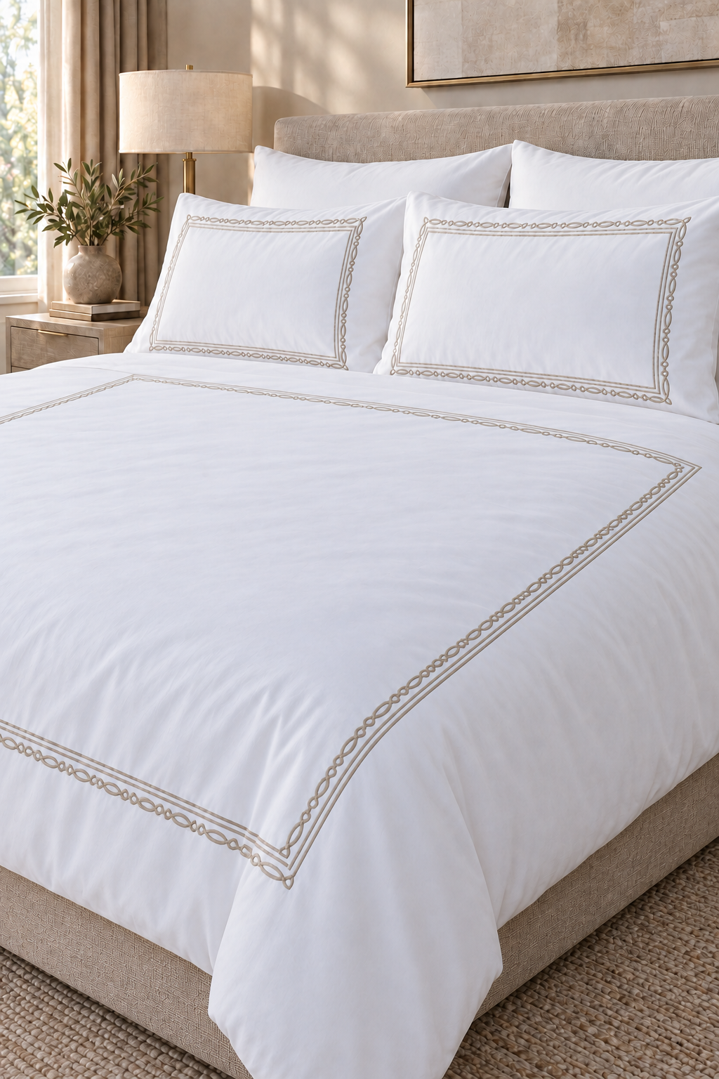 BAHI - Duvet Cover set 6 pieces - Premium Giza 100% Egyptian Cotton