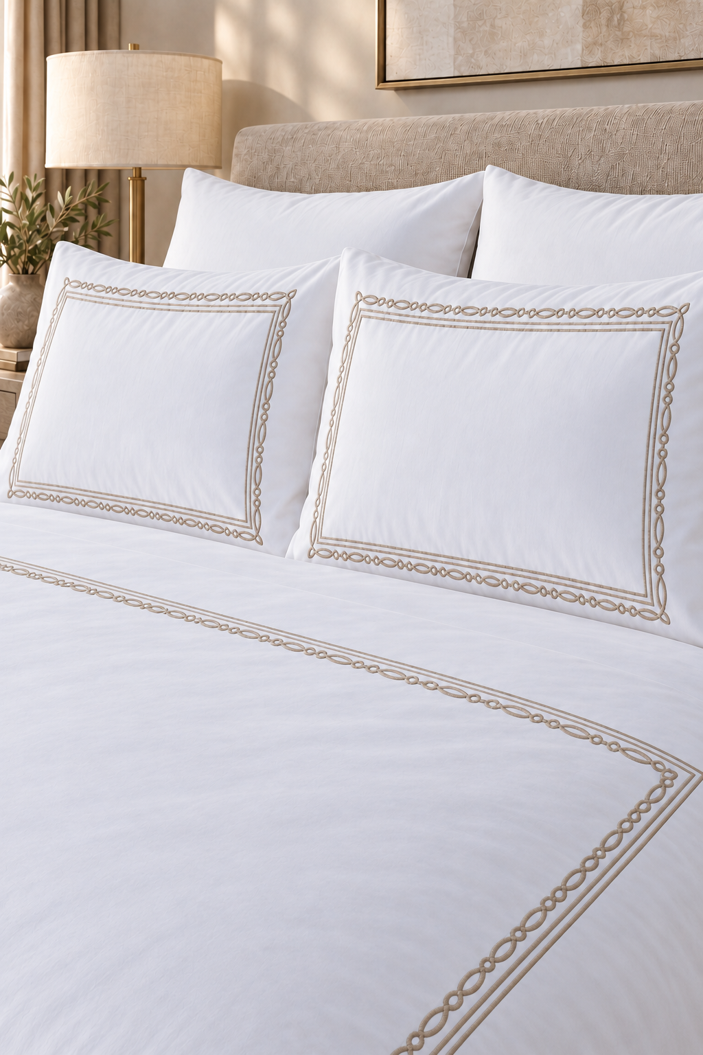 BAHI - Duvet Cover set 6 pieces - Premium Giza 100% Egyptian Cotton