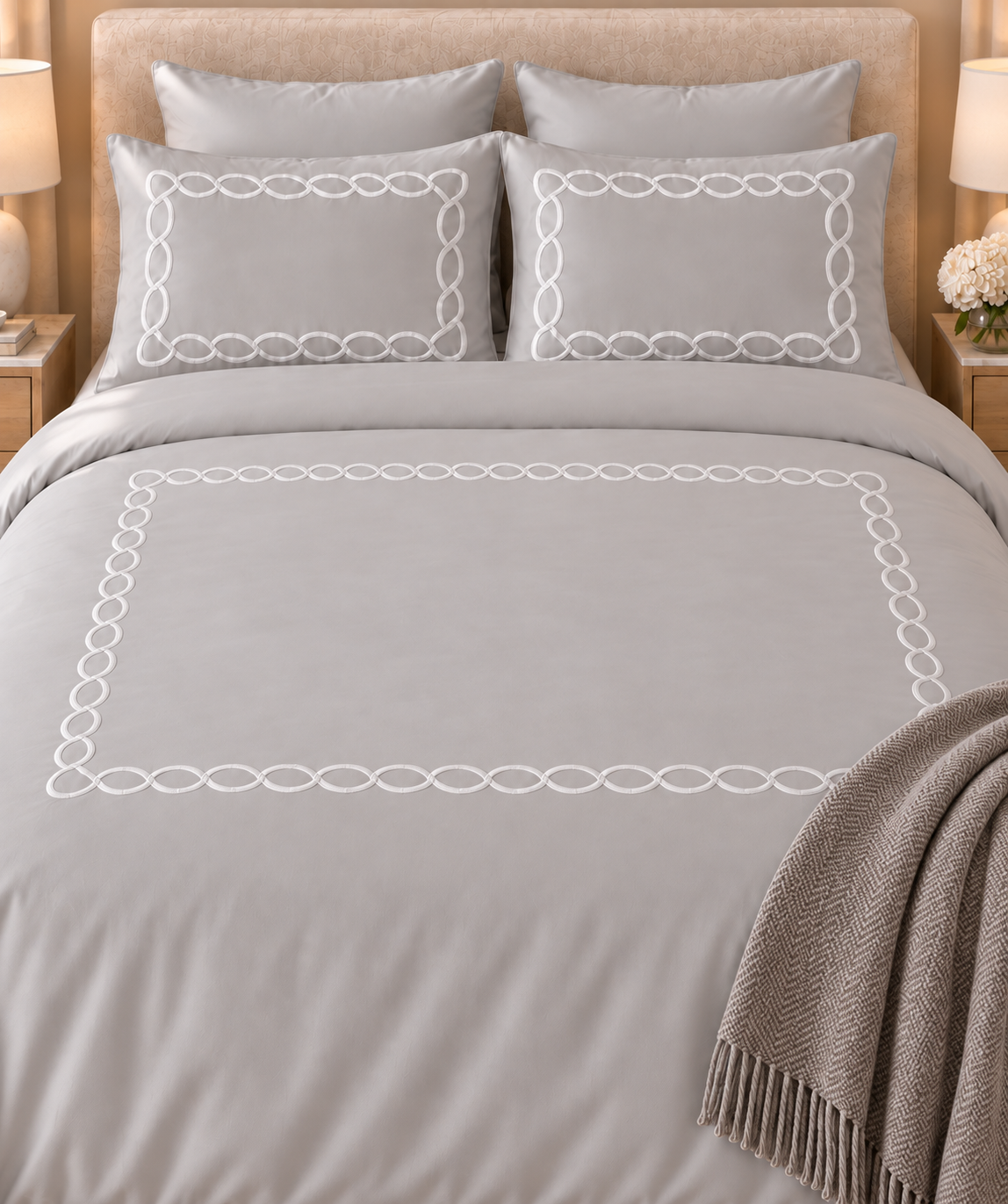 Dalal - Duvet set 6 pieces - Giza premium 100% Egyptian Cotton