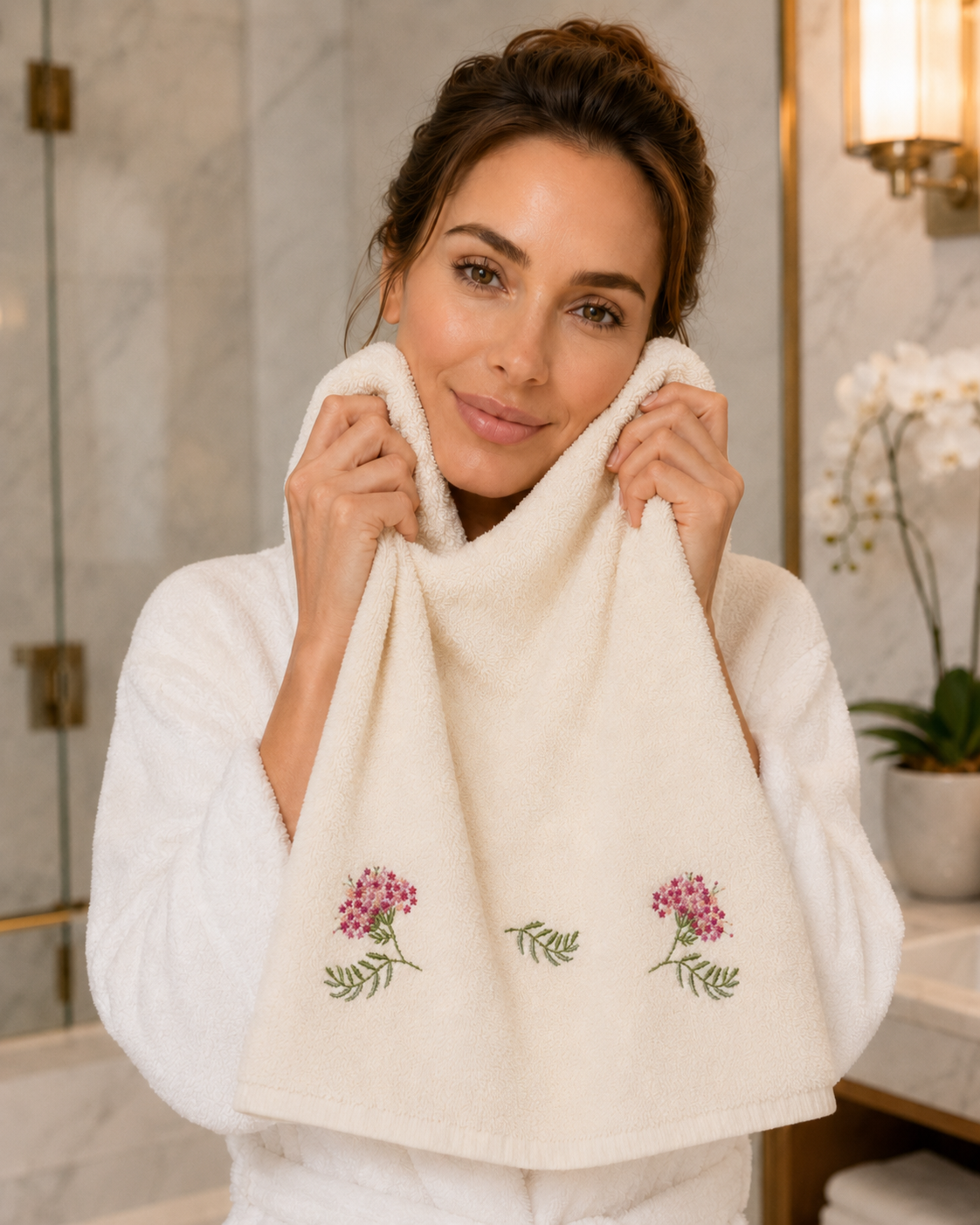 Sherry Blush Garden Towel Set 5 Pieces