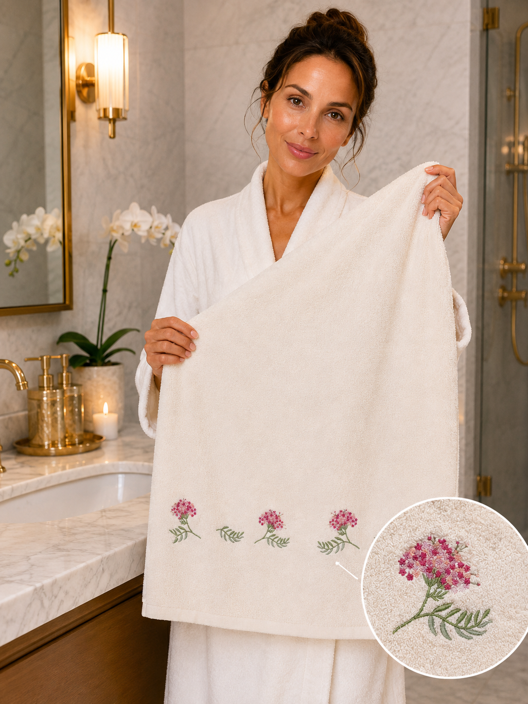 Sherry Blush Garden Towel Set 5 Pieces – product image 4 | Hareer x Hareer