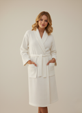 White - Bath/Home Waffle Robe – white | Hareer x Hareer
